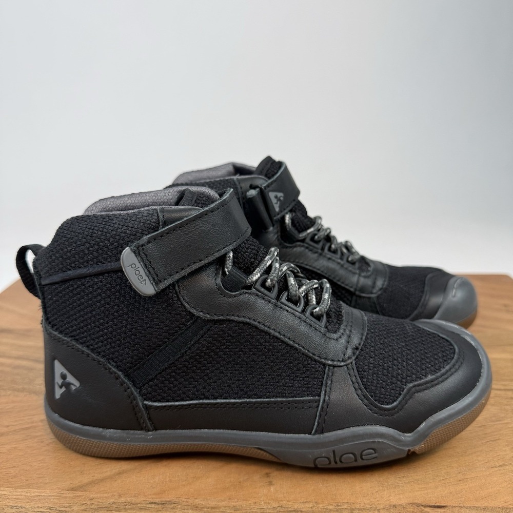 New Little Kids Plae Kaiden Waterproof Black Hiking Boots Shoes Size 12.5‎ C